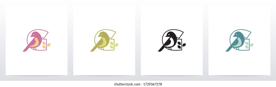 Bird Perch On Lettter Logo Design G