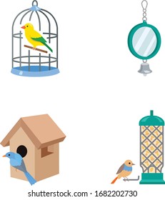 Bird Pet supplies vector icon