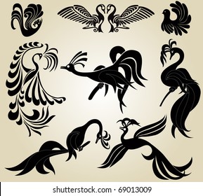 bird phoenix silhouette