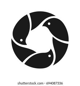 bird photography vector logo.