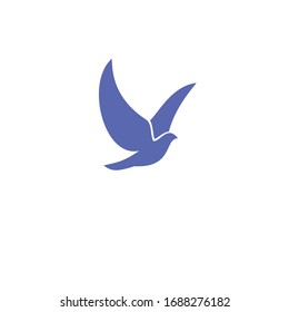 bird pigeon fly logo template vector eps