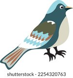 The bird is a pigeon.  Vector file for designs.