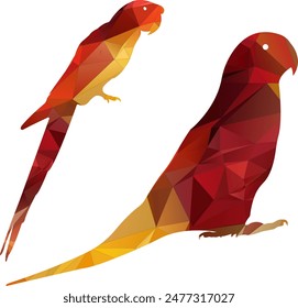 Bird polygon style animal illustration Abstract Polygon 
