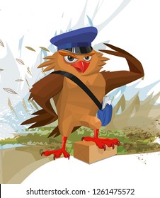 bird postman character vector