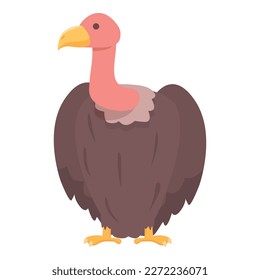 Bird predator icon cartoon vector. Nature evil. Vulture wild