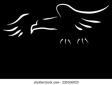 Bird of Prey. Vector