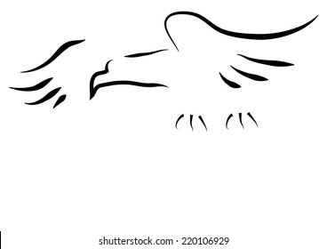 Bird of Prey. Vector