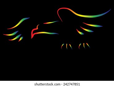 Bird of Prey. Vector