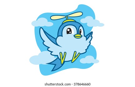 Bird and propeller