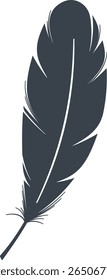 Bird quill design element vector illustration
