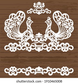 Bird railing for laser cutting