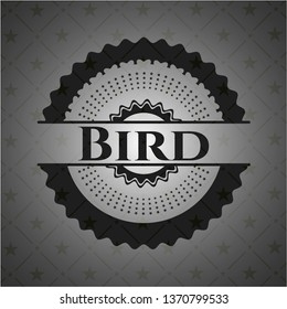 Bird realistic dark emblem
