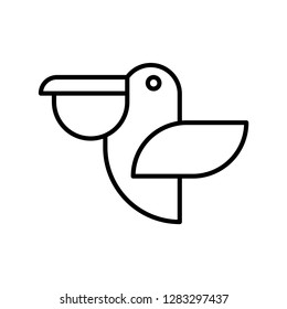 Bird related icon. Single high quality bird related icon. Isolated bird symbols in white background. Graphic icons element