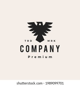 bird roar hipster vintage logo vector icon illustration