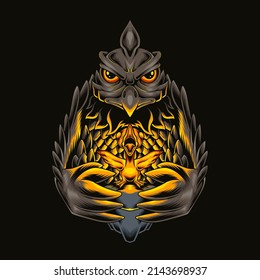 Vogel rettet kleinen Vogel