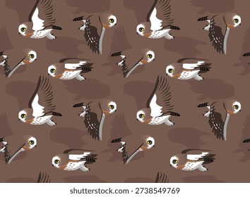 Bird Saw-Whet Owl Seamless Background Wallpaper Pattern