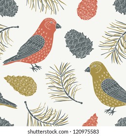 bird seamless pattern