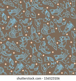 bird seamless pattern