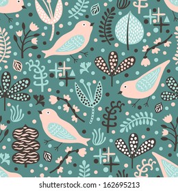 bird seamless pattern 