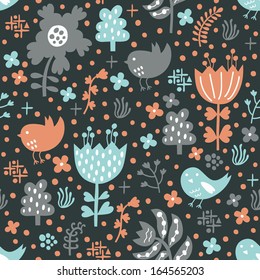 bird seamless pattern 