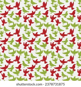Bird Seamless Pattern Backgound, Seamless bird, vector bird