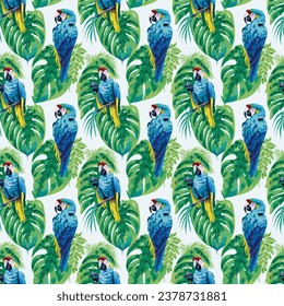 Bird Seamless Pattern Backgound, Seamless bird, vector bird