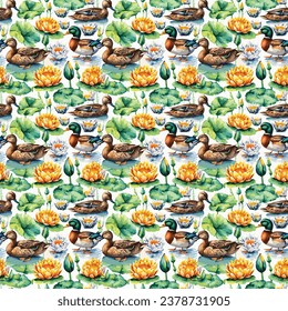 Bird Seamless Pattern Backgound, Seamless bird, vector bird