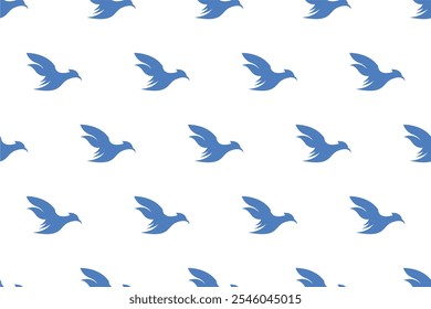 Fondo de patrón de pájaro sin fisuras. Patrón animal sin fisuras