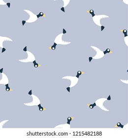 bird seamless pattern vector