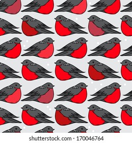 bird seamless pattern, vector illustration