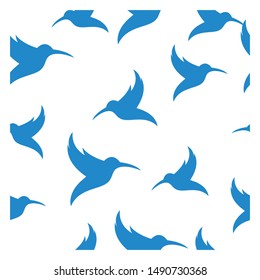 Bird seamless Template vector illustration