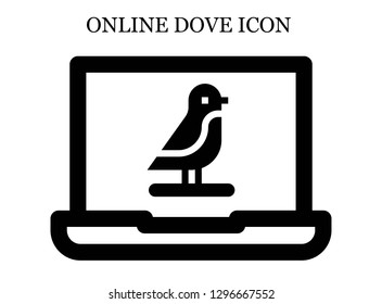 Bird search icon. Editable Bird search icon for web or mobile.