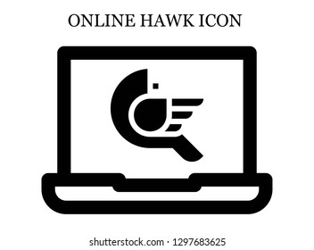 Bird search icon. Editable Bird search icon for web or mobile.