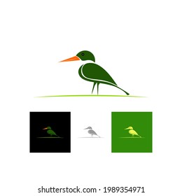 bird shape make as simple design for a logo