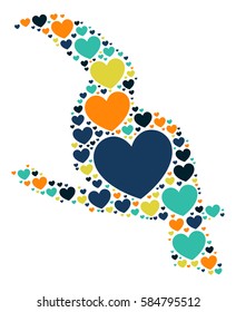 bird shape vector design illustration
