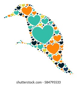 bird shape vector design illustration