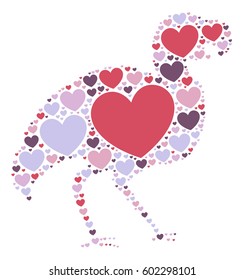 bird shape vector design illustration
