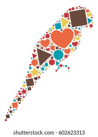 bird shape vector design illustration
