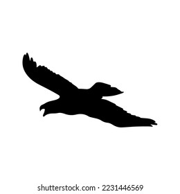 bird silhouette black and white icon 7