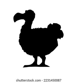 bird silhouette black and white icon 20