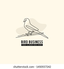 bird silhouette in the branch