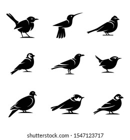 Bird silhouette Designs Concept illustration Vector Template. Suitable for Creative Industry, Multimedia, entertainment, Educations, Shop, and any related business