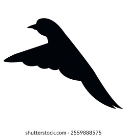 The Bird silhouette of flying bird vector 03