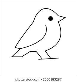 bird silhouette icon design template