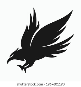 bird silhouette icon vector template design