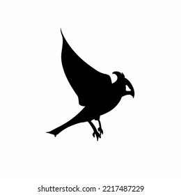 
bird silhouette illustration on white background