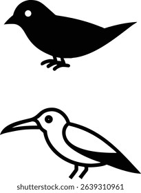 Bird silhouette illustration vector design