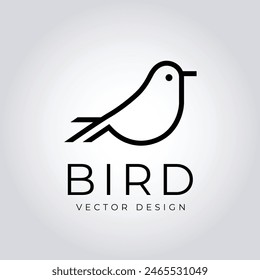 Bird silhouette logo design. Abstract avian emblem, Bird silhouette badge. Premium vector illustration, Dove silhouette logo design. Abstract peace bird emblem, Dove silhouette badge. 