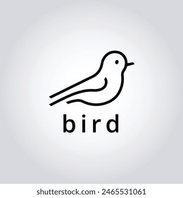 Bird silhouette logo design. Abstract avian emblem, Bird silhouette badge. Premium vector illustration, Dove silhouette logo design. Abstract peace bird emblem, Dove silhouette badge. 