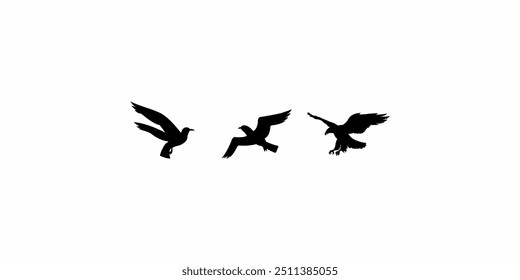 bird silhouette logo design collection